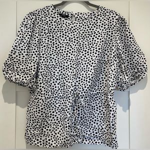 Alfani White and Black Women’s Blouse size Large